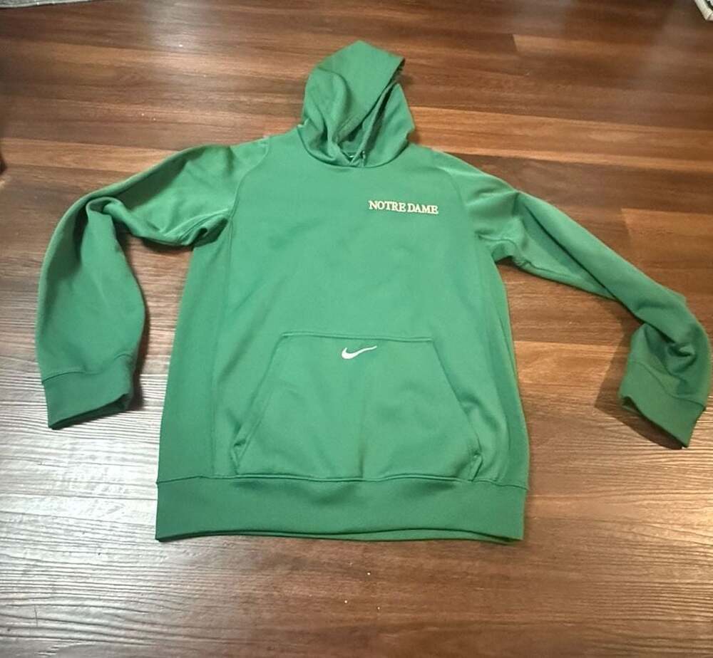 Nike Notre Dame Fighting Irish Therma-FIT Green Pullover Hoodie Size Small
